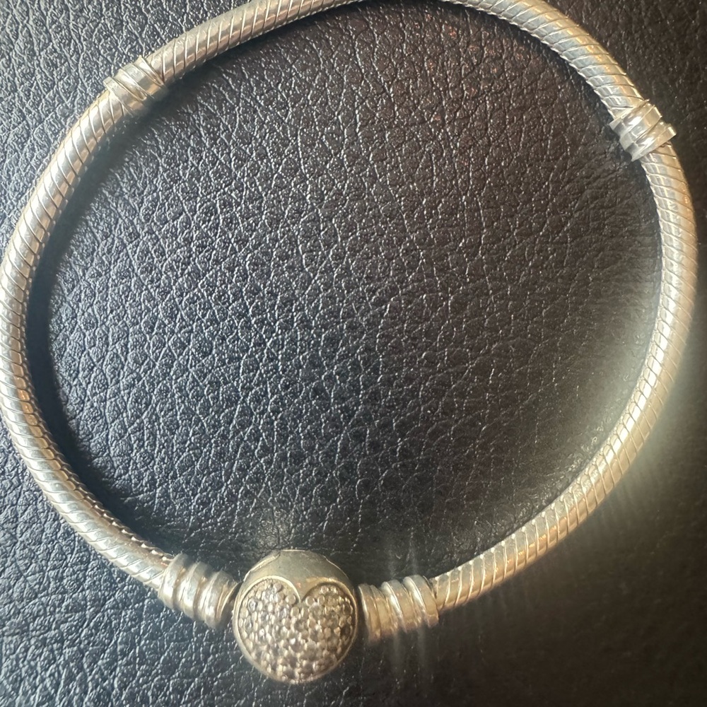 Pandora Silver Heart Clasp Bracelet
